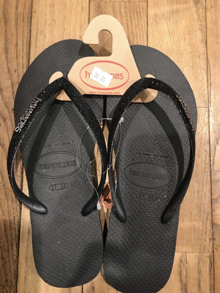 havaianas zwart slim