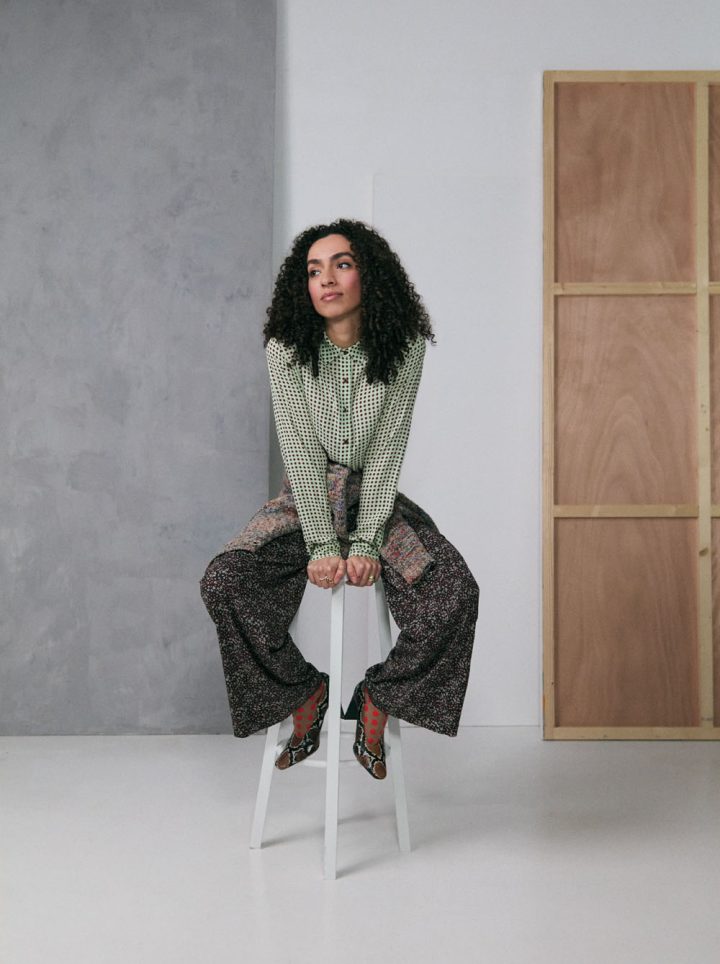 Blouse Zilch "Dots" Sage